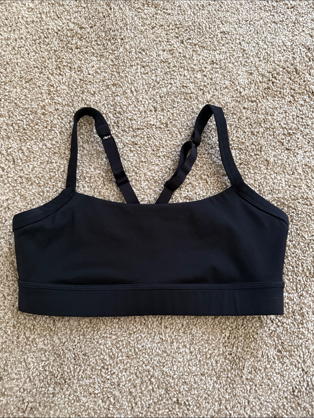 LSKD black Momentum sports bra. Size women’s small